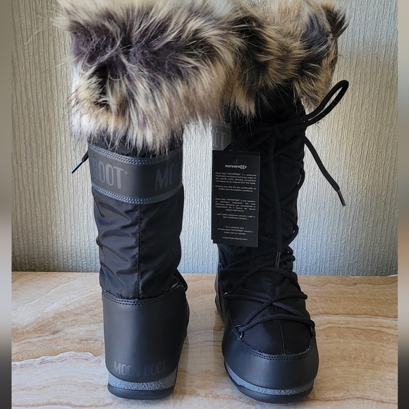 Moon Boot Monaco Tall high black boots Moon Boot Monaco Boots - Picture 12 of 15